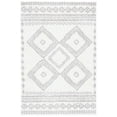 thumbnail image 1 of SAFAVIEH Berber Madisyn Abstract Shag Area Rug, 4'5" x 6'5", Ivory/Grey, 1 of 8
