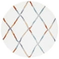 thumbnail image 1 of SAFAVIEH Berber Phyliss Abstract Polyester Shag Area Rug, Ivory/Multi, 7' x 7' Round, 1 of 8