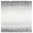 thumbnail image 1 of SAFAVIEH Berber Sera Abstract Polyester Shag Area Rug, Ivory/Grey, 7' x 7' Square, 1 of 8