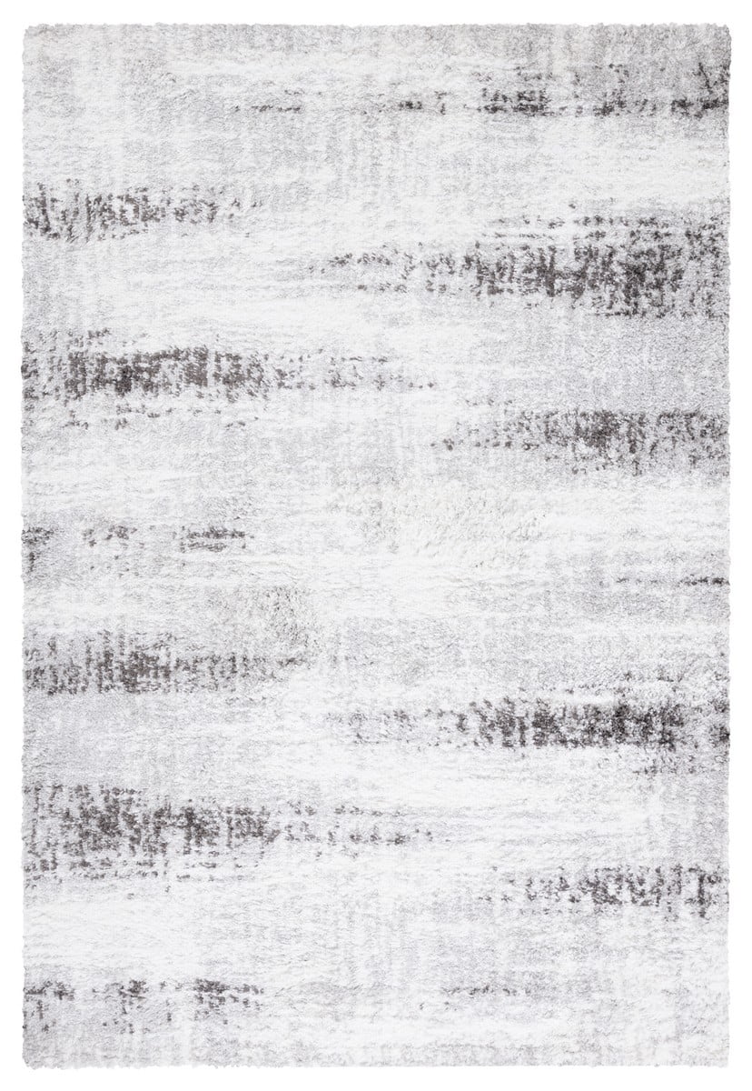 Light Grey Textured Rug SAFAVIEH Berber Seymour Abstract Shag Area Rug, 7' x 7' Square, Light ...