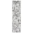 thumbnail image 1 of SAFAVIEH Berber Shag Clover Abstract Runner Rug, Grey/Dark Grey, 2'3" x 6', 1 of 8