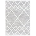 thumbnail image 1 of SAFAVIEH Berber Shag Lidija Trellis Area Rug, Ivory/Grey, 4'5" x 6'5", 1 of 8