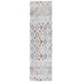 thumbnail image 1 of SAFAVIEH Berber Shag Maurice Abstract Runner Rug, Blue Rust/Ivory, 2'3" x 10', 1 of 8