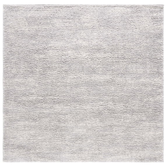 SAFAVIEH Berber Shag Torvald Abstract Area Rug, Grey/Ivory, 7' x 7' Square