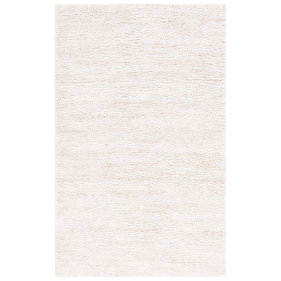 SAFAVIEH Berber Shag Torvald Abstract Area Rug, Ivory/Beige, 4'5" x 6'5"