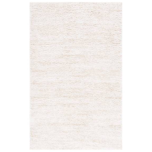 SAFAVIEH Berber Shag Torvald Abstract Area Rug, Ivory/Beige, 9' x 12'