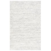 SAFAVIEH Berber Shag Torvald Abstract Area Rug, Ivory/Light Grey, 6'7" x 9'