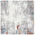 thumbnail image 1 of SAFAVIEH Berber Toireasa Abstract Shag Area Rug, 7' x 7' Square, Blue Rust/Ivory, 1 of 8