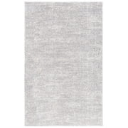 SAFAVIEH Berber Torvald Abstract Polyester Shag Area Rug, Grey/Ivory, 2'3" x 3'11"