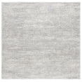 thumbnail image 1 of SAFAVIEH Berber Torvald Abstract Polyester Shag Area Rug, Grey/Ivory, 4'5" x 4'5" Square, 1 of 8