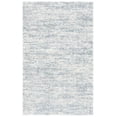 thumbnail image 1 of SAFAVIEH Berber Torvald Abstract Polyester Shag Area Rug, Ivory/Light Aqua, 2'3" x 3'11", 1 of 8