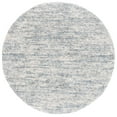 thumbnail image 1 of SAFAVIEH Berber Torvald Abstract Polyester Shag Area Rug, Ivory/Light Aqua, 4'5" x 4'5" Round, 1 of 8