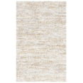 thumbnail image 1 of SAFAVIEH Berber Torvald Abstract Polyester Shag Area Rug, Ivory/Light Gold, 2'3" x 3'11", 1 of 8