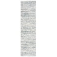 thumbnail image 1 of SAFAVIEH Berber Torvald Abstract Polyester Shag Runner Rug, Ivory/Light Aqua, 2'3" x 10', 1 of 8