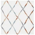 thumbnail image 1 of SAFAVIEH Berber Xavier Abstract Shag Area Rug, 7' x 7' Square, Ivory/Multi, 1 of 8