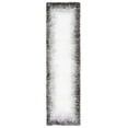 thumbnail image 1 of SAFAVIEH Berber Zinnia Abstract Shag Area Rug, 2'3" x 8' Runner, Dark Grey/Grey, 1 of 8