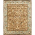thumbnail image 1 of SAFAVIEH Bergama BRG161A Handmade Brown / Blue Rug, 1 of 9