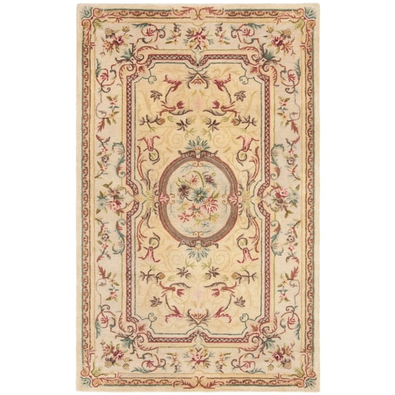 SAFAVIEH Bergama BRG168A Handmade Light Gold / Beige Rug