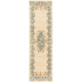 thumbnail image 1 of SAFAVIEH Bergama Drummond Oriental Wool Runner Rug, Ivory/Light Blue, 2'3" x 8', 1 of 8