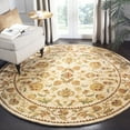 thumbnail image 1 of SAFAVIEH Bergama Michayla Oriental Wool Area Rug, Ivory, 4' x 4' Round, 1 of 9