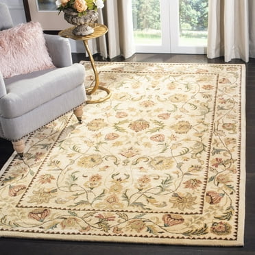 SAFAVIEH Bergama Michayla Oriental Wool Area Rug, Ivory, 8' x 10'