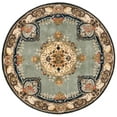 thumbnail image 1 of SAFAVIEH Bergama Payton Oriental Wool Area Rug, Light Blue/Ivory, 4' x 4' Round, 1 of 11