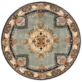 thumbnail image 1 of SAFAVIEH Bergama Payton Oriental Wool Area Rug, Light Blue/Ivory, 6' x 6' Round, 1 of 10