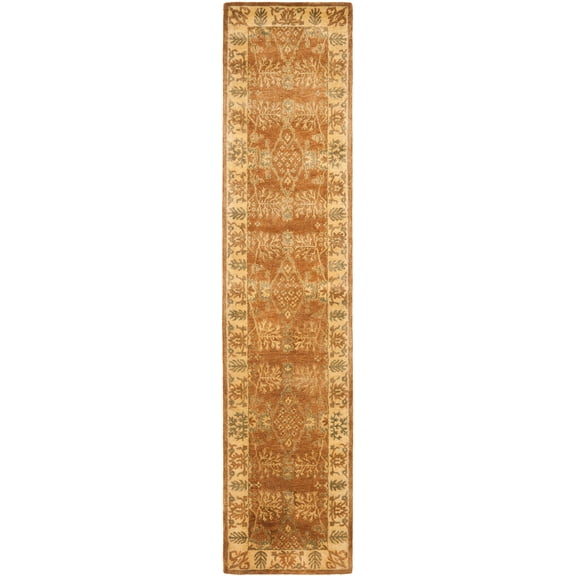 SAFAVIEH Bergama Tarah Oriental Wool Runner Rug, Light Brown/Beige, 2'3" x 8'