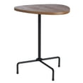 thumbnail image 1 of SAFAVIEH Berlin Tripod Guitar Pick Style Side Table, Walnut, 1 of 12
