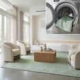 thumbnail image 1 of SAFAVIEH Machine Washable Rug Indoor/Outdoor Bermuda Collection - Bermuda Feride Floral Indoor/Outdoor Area Rug, Green/Ivory, 4' x 6', 1 of 12