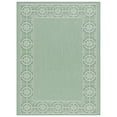 thumbnail image 1 of SAFAVIEH Machine Washable Rug Indoor/Outdoor Bermuda Collection - Bermuda Feride Floral Indoor/Outdoor Area Rug, Green/Ivory, 6'7" x 6'7" Round, 1 of 6