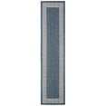 thumbnail image 1 of SAFAVIEH Machine Washable Rug Indoor/Outdoor Bermuda Collection - Bermuda Isidora Geometric Machine Washable Indoor/Outdoor Runner Rug, Dark Blue/Ivory, 2' x 6', 1 of 10