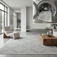 thumbnail image 1 of SAFAVIEH Machine Washable Rug Indoor/Outdoor Bermuda Collection - Bermuda Julijana Geometric Diamonds Indoor/Outdoor Area Rug Cream/Grey, 8' x 10', 1 of 12