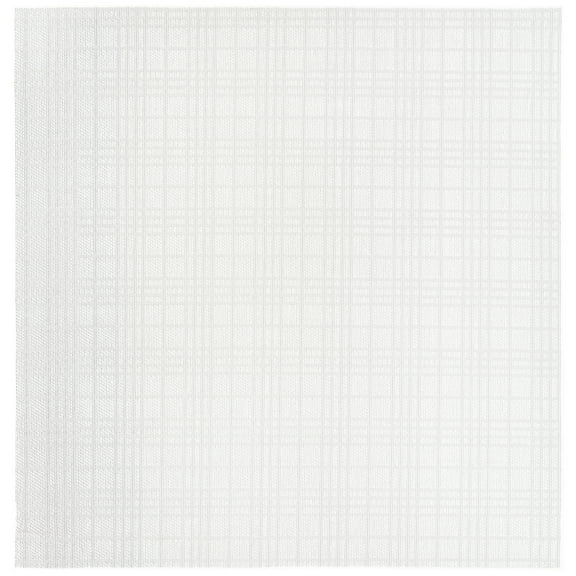 SAFAVIEH Machine Washable Rug Indoor/Outdoor Bermuda Collection - Bermuda Lavern Geometric Machine Washable Indoor/Outdoor Area Rug, Ivory/Light Grey, 5'3" x 5'3" Square