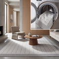thumbnail image 1 of SAFAVIEH Machine Washable Rug Indoor/Outdoor Bermuda Collection - Bermuda Lynwood Geometric Indoor/Outdoor Area Rug Grey/Ivory, 5'3" x 7'6", 1 of 9