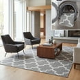 thumbnail image 1 of SAFAVIEH Machine Washable Rug Indoor/Outdoor Bermuda Collection - Bermuda Sophie Geometric Machine Washable Indoor/Outdoor Area Rug, Grey/Ivory, 8' x 10', 1 of 9