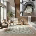 thumbnail image 1 of SAFAVIEH Machine Washable Rug Indoor/Outdoor Bermuda Collection - Bermuda Tamaya Geometric Machine Washable Indoor/Outdoor Area Rug, Beige/Green, 3' x 5', 1 of 10