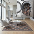 thumbnail image 1 of SAFAVIEH Machine Washable Rug Indoor/Outdoor Bermuda Collection - Bermuda Tamaya Geometric Machine Washable Indoor/Outdoor Area Rug, Charcoal/Rust, 4' x 6', 1 of 17