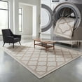 thumbnail image 1 of SAFAVIEH Machine Washable Rug Indoor/Outdoor Bermuda Collection - Bermuda Tamaya Geometric Machine Washable Indoor/Outdoor Area Rug, Ivory/Beige, 8' x 8' Square, 1 of 11