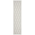 thumbnail image 1 of SAFAVIEH Machine Washable Rug Indoor/Outdoor Bermuda Collection - Bermuda Willis Geometric Machine Washable Indoor/Outdoor Runner Rug, Ivory/Light Grey, 2' x 6', 1 of 7