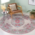 thumbnail image 1 of SAFAVIEH Besarabian Jimmy Floral Machine Washable Area Rug, Beige/Sage, 6'7" x 6'7" Round, 1 of 9