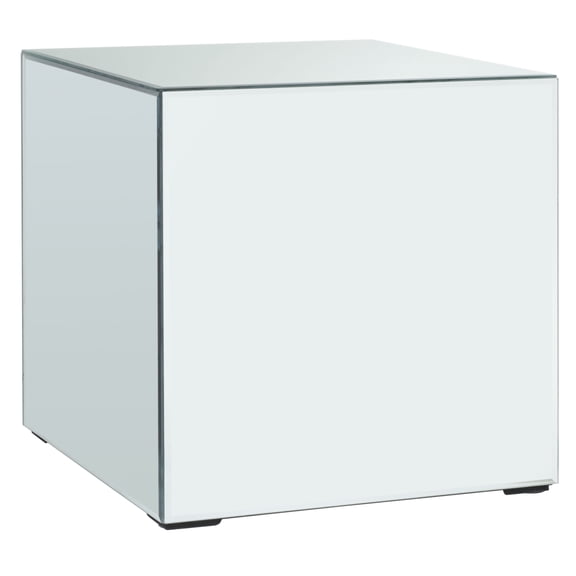 SAFAVIEH Betony Mirrored Accent Table, Silver/Mirror (15.9 in. W x 15.9 in. D x 15.9 in. H)