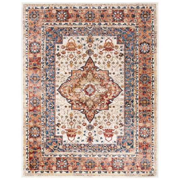 SAFAVIEH Bijar Rhona Oriental Area Rug, Ivory/Rust, 8' x 10'