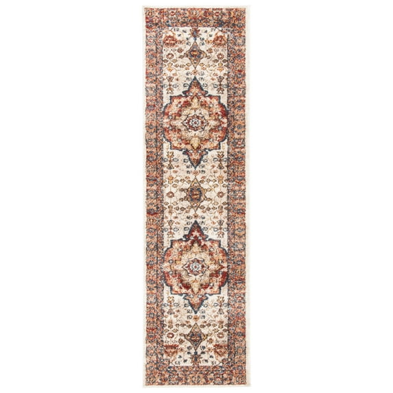 SAFAVIEH Bijar Rhona Oriental Runner Rug, Ivory/Rust, 2'3" x 12'