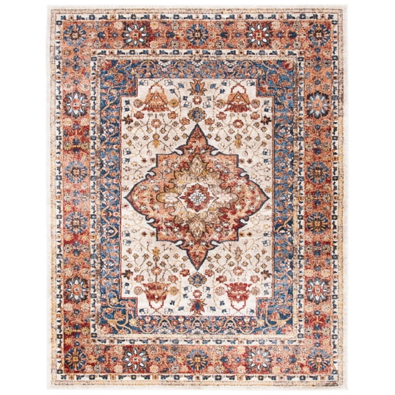 SAFAVIEH Bijar Collection BIJ652A Ivory / Rust Rug
