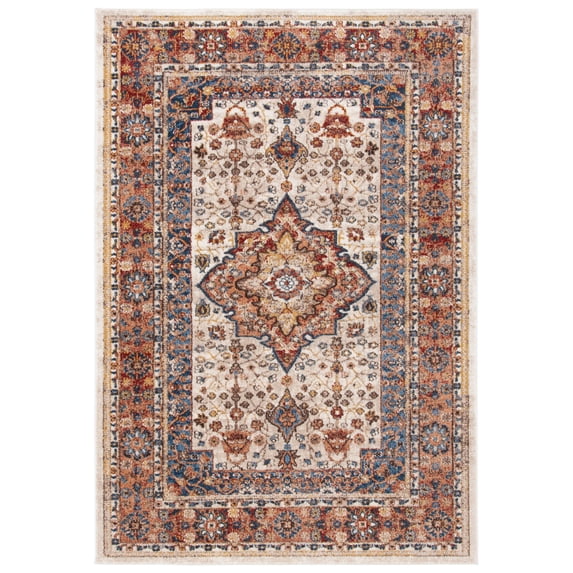 SAFAVIEH Bijar Collection BIJ652A Ivory / Rust Rug