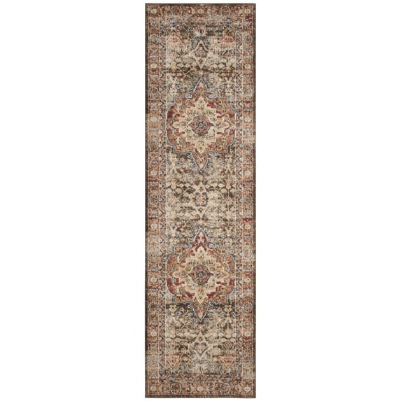 SAFAVIEH Bijar Collection BIJ652D Brown / Rust Rug