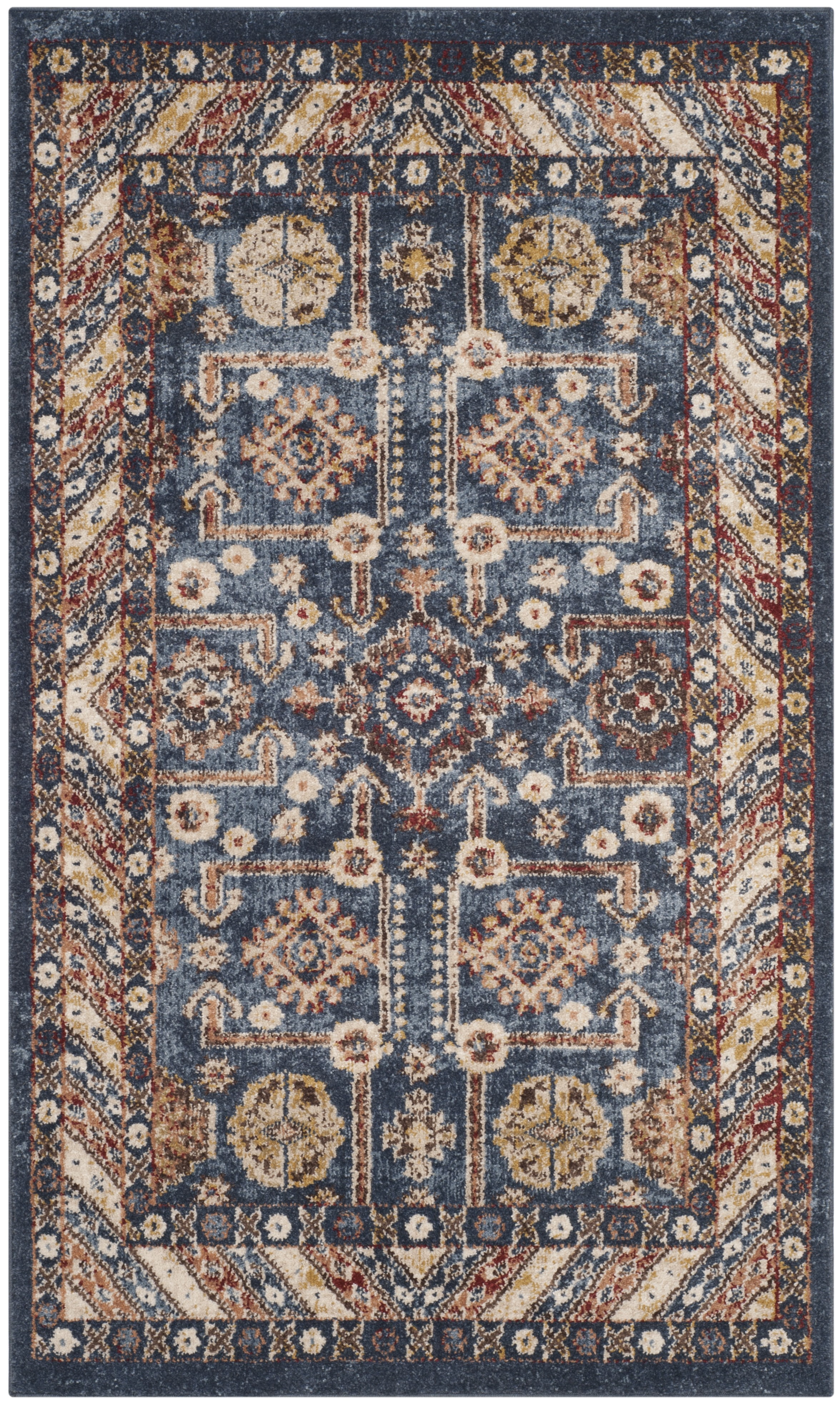 Bijar Royal Ivory Hand-Knotted Stain-Resistant Area Rug