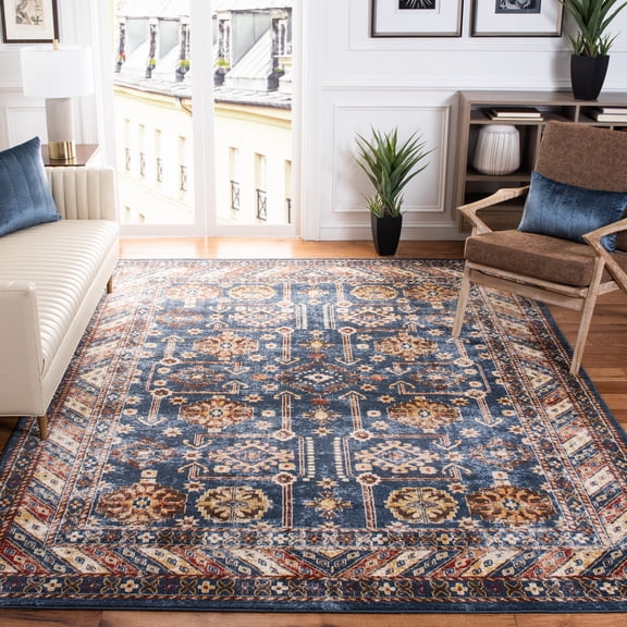 SAFAVIEH Bijar Johann Oriental Area Rug, Royal/Ivory, 8' x 10'