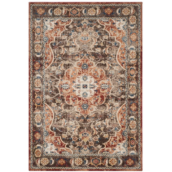SAFAVIEH Bijar Tobin Oriental Area Rug, Brown/Rust, 3' x 5'